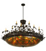 Meyda 72"w Greenbriar Oak 12 Arm Chandelier - 119540