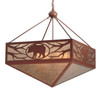 Meyda 30"sq Lone Bear Inverted Pendant - 121332