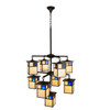 Meyda 32"w Hyde Park T Mission 9 Lt Chandelier - 123938