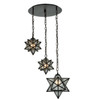 Meyda 21"w Moravian Star 3 Lt Cascading Pendant - 130969