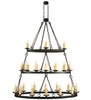 Meyda 60"l Kenosha 28 Lt Three Tier Oblong Chandelier - 132123