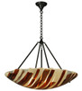 Meyda 30.5"w Metro Fusion Marina Glass Inverted Pendant - 133229