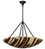 Meyda 30.5"w Metro Fusion Marina Glass Inverted Pendant - 133229