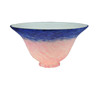 Meyda 7.5"w Pink/blue Pate-de-verre Bell Shade - 13940