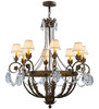 Meyda 39"w Antonia 8 Lt Chandelier - 142692