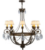 Meyda 39"w Antonia 8 Lt Chandelier - 142692