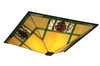 Meyda 26"sq Pinecone Ridge Semi-flushmount - 144293