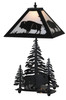 Meyda 21"h Buffalo W/lighted Base Table Lamp - 144470