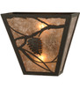 Meyda 13"w Whispering Pines Wall Sconce - 147248