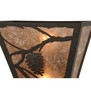 Meyda 13"w Whispering Pines Wall Sconce - 147248