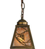 Meyda 5"sq Whispering Pines Mini Pendant - 147452