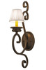 Meyda 5"w Fernando W/fabric Shade Wall Sconce - 149412