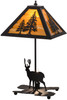 Meyda 21"h Lone Deer W/lighted Base Table Lamp - 153127