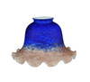 Meyda 7"w Fluted Bell Purple And Blue Shade - 15976