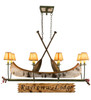 Meyda 52"l Personalized Canoe 8 Lt Oblong Chandelier - 161863