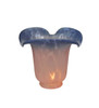 Meyda 5.5"w Fluted Pink And Blue Shade - 16773