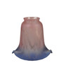 Meyda 5.5"w Fluted Pink And Blue Shade - 16773