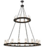 Meyda 60"w Loxley 28 Lt Two Tier Chandelier - 169536