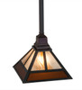Meyda 9.5"sq "t" Mission Pendant - 174097