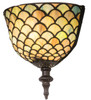 Meyda 8"w Tiffany Fishscale Wall Sconce - 175197