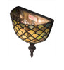 Meyda 8"w Tiffany Fishscale Wall Sconce - 175197