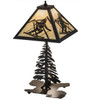 Meyda 22"h Alpine W/lighted Base Table Lamp - 181467