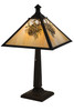 Meyda 23.5"h Winter Pine Table Lamp - 181590
