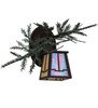 Meyda 16"w Pine Branch Valley View Right Wall Sconce - 182275