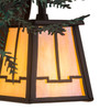Meyda 16"w Pine Branch Valley View Right Wall Sconce - 182275