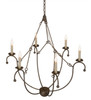 Meyda 32"w Vienna 6 Lt Chandelier - 182548