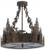 Meyda 20" Wide Loon Semi-flush Mount - 185846