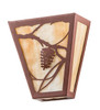 Meyda 7"w Whispering Pines Wall Sconce - 191965