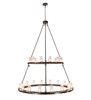 Meyda 60"w Loxley 28 Lt Two Tier Chandelier - 192461