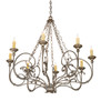 Meyda 42"w Rachelle 8 Lt Chandelier - 193952