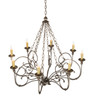 Meyda 42"w Rachelle 8 Lt Chandelier - 193952