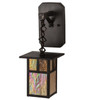 Meyda 6"wide Hyde Park "t" Mission Hanging Wall Sconce - 194872