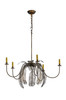 Meyda 36"w Pinecone 5 Arm Chandelier - 19829