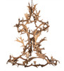 Meyda 52" Wide Antlers Fallow Deer 12 Light Two Tier Chandelier - 212274