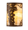 Meyda 8" Wide Grape Ivy Wall Sconce - 213910