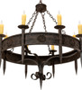 Meyda 42" Wide Calandra 8 Light Chandelier - 218662