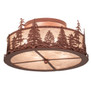 Meyda 22" Wide Tall Pines Flushmount - 219183