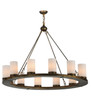 Meyda 48" Wide Loxley 12 Light Chandelier - 220081