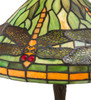 Meyda 17" High Dragonfly W/twisted Fly Mosaic Base Table Lamp - 220523