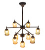 Meyda 32" Wide Favrile 9 Light Chandelier - 221336