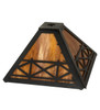 Meyda 11"sq Corral Shade - 22729