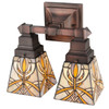 Meyda 12"w Glasgow Bungalow 2 Lt Wall Sconce.609 - 26483