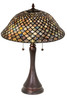 Meyda 23"h Tiffany Fishscale Table Lamp - 28369