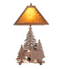 Meyda 21"h Grizzly Bear Through The Trees Table Lamp - 32555
