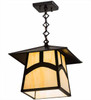 Meyda 12"sq Stillwater Hill Top Pendant - 45167