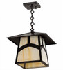 Meyda 12"sq Stillwater Hill Top Pendant - 45167